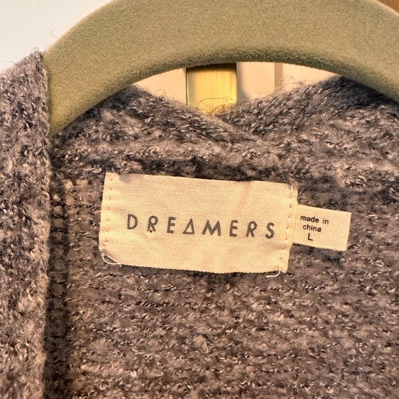 Dreamers Cozy Striped Cardigan in Neutral Hues - Picture 4 of 4